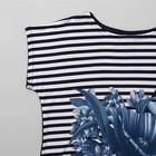 Комплект женский (туника, бриджи) Каприз цвет синий, р-р 60 - Фото 4