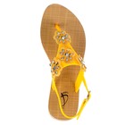 Босоножки женские, цвет жёлтый, размер 38 - Фото 4