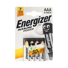 Батарейка алкалиновая Energizer Alkaline Power, AAA, LR03-4BL, 1.5В, блистер, 4 шт. - фото 9552547