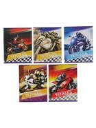 Тетрадь 48 листов в линейку Calligrata «Мотоциклы», серые листы, МИКС - Фото 3