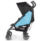 Детская  прогулочная коляска 3D Flip, чёрный/голубой - Фото 3