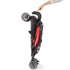 Детская  прогулочная коляска 3D Flip, чёрный/красный - Фото 4