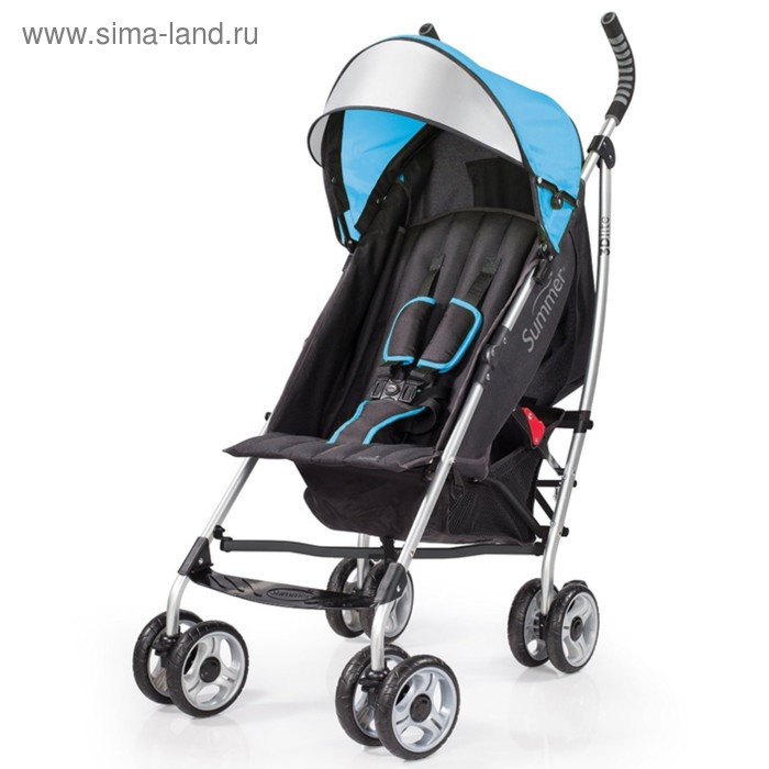 Детская прогулочная коляска 3D Lite, цвет голубой - Фото 1