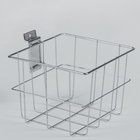 Полка-корзина для экономпанелей, 18×17×13 см, цвет хром - Фото 2