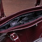 Сумка женская, отдел на молнии, наружный карман, цвет бордовый - Фото 3