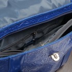 Сумка женская, отдел с перегородкой на молнии, наружный карман, цвет синий - Фото 3