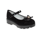 Туфли школьные для девочки SC-21458 (чёрный) (р. 36) - Фото 1