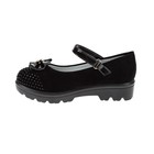 Туфли школьные для девочки SC-21458 (чёрный) (р. 36) - Фото 2