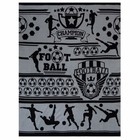 Вязаный плед "Этель" Football, размер 110х140 см, цвет серый - Фото 2