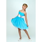 Платье нарядное для девочки+болеро, рост 146 см, цвет голубой 2Н9-11 - Фото 1