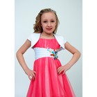 Платье нарядное для девочки+болеро, рост 140 см, цвет арбузный 2Н9-12 - Фото 1