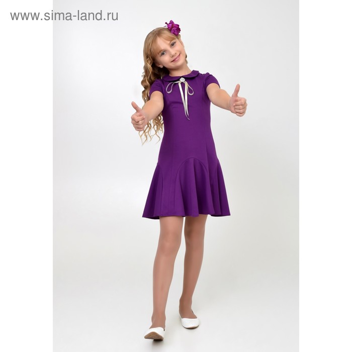 Платье нарядное для девочки, рост 152 см, цвет фиолетовый 2Т29-4 - Фото 1