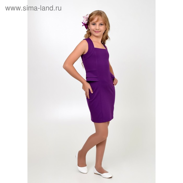 Платье нарядное для девочки, рост 134 см, цвет фиолетовый 2Т31-4 - Фото 1