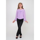 Блузка для девочки, рост 134 см, цвет сиреневый  2В28-6 - Фото 1