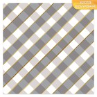 Бумага для скрапбукинга с фольгированием «Клетка», 10 листов, 30.5 × 30.5 см, 250 г/м - Фото 1