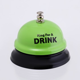 Звонок настольный 'Время пить!', 7.5 х 7.5 х 6 см, зеленый