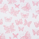 Плёнка для цветов "Бабочки розовые", 0,72 х 7,5 м, 40 мкм, 200 г - Фото 2