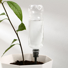 Автополив для комнатных растений под бутылку, регулируемый, серый, из пластика, высота 20 см, 4 шт. - фото 8966848