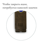 Ящик почтовый без замка (с петлёй), вертикальный, «Узкий», бронзовый - Фото 3