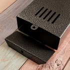 Ящик почтовый без замка (с петлёй), вертикальный, "Узкий", серебристый - Фото 4