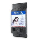 Ящик почтовый с замком, вертикальный, серебристый, картинка МИКС - Фото 3