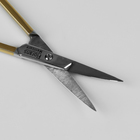 Ножницы маникюрные, загнутые, 9,5 см, цвет серебристый/золотистый - Фото 2