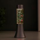 Светильник «Блеск цилиндра» LED, лава, блёстки, от батареек 3хLR44 серебро 18 см RISALUX - Фото 6