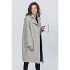 Пальто женское, размер 42, цвет серый меланж - Фото 1