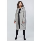 Пальто женское, размер 42, цвет серый меланж - Фото 2