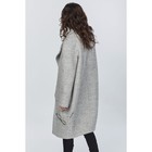 Пальто женское, размер 42, цвет серый меланж - Фото 4