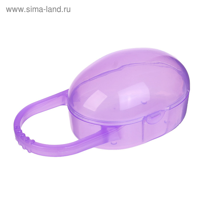 Контейнер для хранения и стерилизации детских сосок и пустышек, цвет фиолетовый - Фото 1