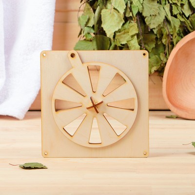 Вентиляционная крышка, 13×13 см, деревянная, «Добропаровъ»