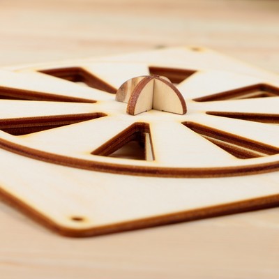 Вентиляционная крышка, 13×13 см, деревянная, «Добропаровъ»