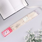 Подарочный бант - шар №1.8 тонкие полосы, белый, для упаковки подарков - Фото 5