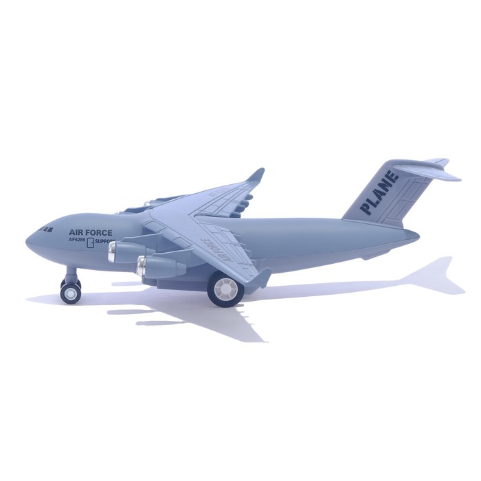 Самолет металлический «Воздушные силы», инерционный, 1:500 - фото 1883353649