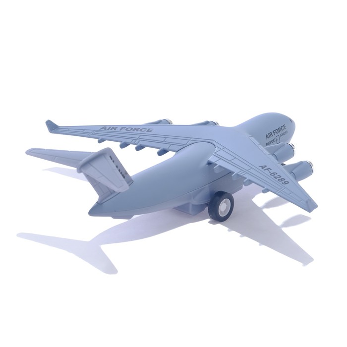 Самолет металлический «Воздушные силы», инерционный, 1:500 - фото 1883353650