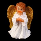 Сувенир полистоун "Ангел с золотыми крыльями в белом платье" в пакетике МИКС 5х3,3х2,3 см - Фото 3