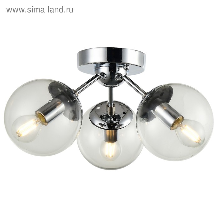 Люстра "Джустино" 3x60Вт E14 хром - Фото 1