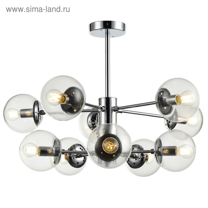 Люстра "Донато" 10x60Вт E14 хром - Фото 1