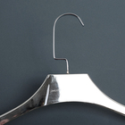 Плечики для одежды с ребристыми плечиками, размер 44-46, глянец, цвет серебро - Фото 2