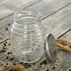 Банка стеклянная для сыпучих продуктов «Бочонок», 350 мл, 8×11,5 см - Фото 2