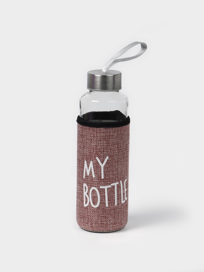 Бутылка для воды в чехле «Ротанг», 400 мл, h=20 см, МИКС - Фото 1