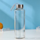 Бутылка для воды стеклянная в чехле «Ротанг», 400 мл, h=20 см, цвет МИКС - фото 4590121