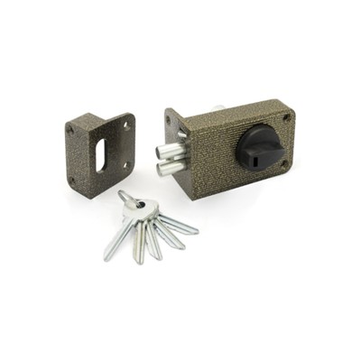 Замок накладной Димитровград «Зенит» ЗН2-3, цвет бронза