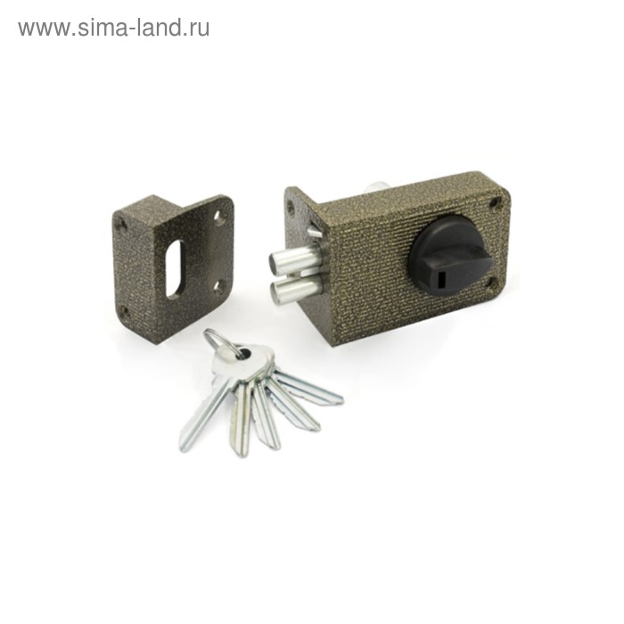 Замок накладной Димитровград «Зенит» ЗН2-3, цвет бронза - Фото 1