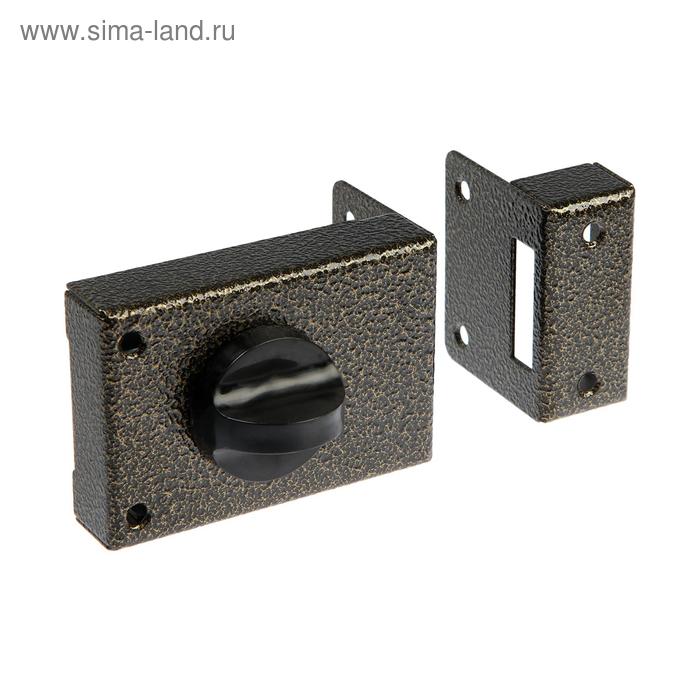 Замок накладной Димитровград «Омега» ЗН 1, цвет бронза - Фото 1