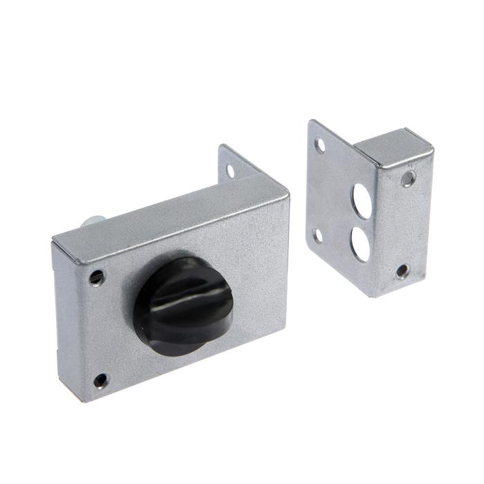 Замок накладной Димитровград «Омега» ЗН 1-2Р, 2 ригеля, бриллиант - Фото 1