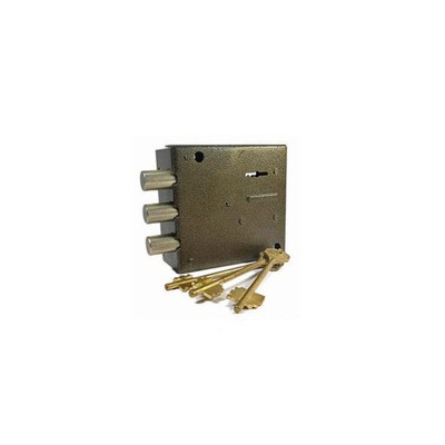 Замок накладной «Симеко» БИФ-0030×5, 100×105×18 мм, 5 ключей