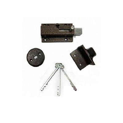 Замок накладной Avers ЗРН-5С40, реечный, 90×55×21 мм, 3 ключа