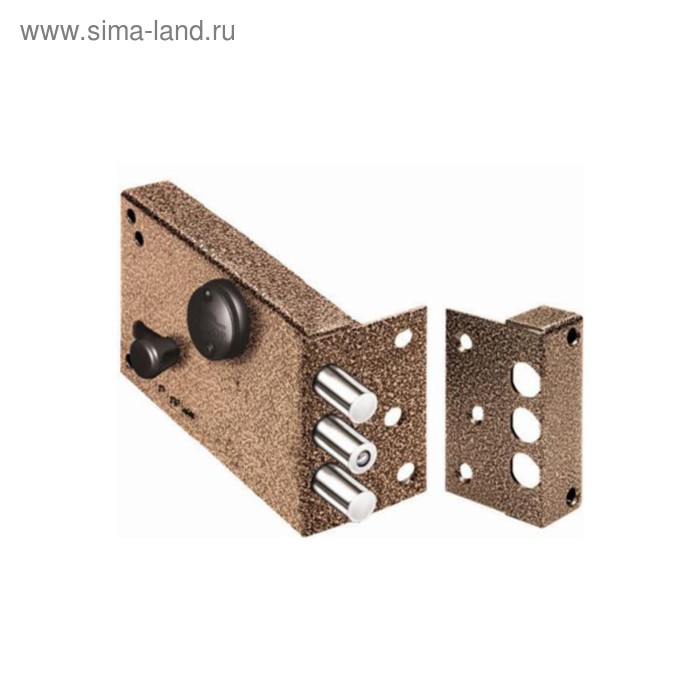 Замок накладной «Эльбор» Лазурит 1.02.61.5К, 130×83×23 мм, 5 ключей - Фото 1